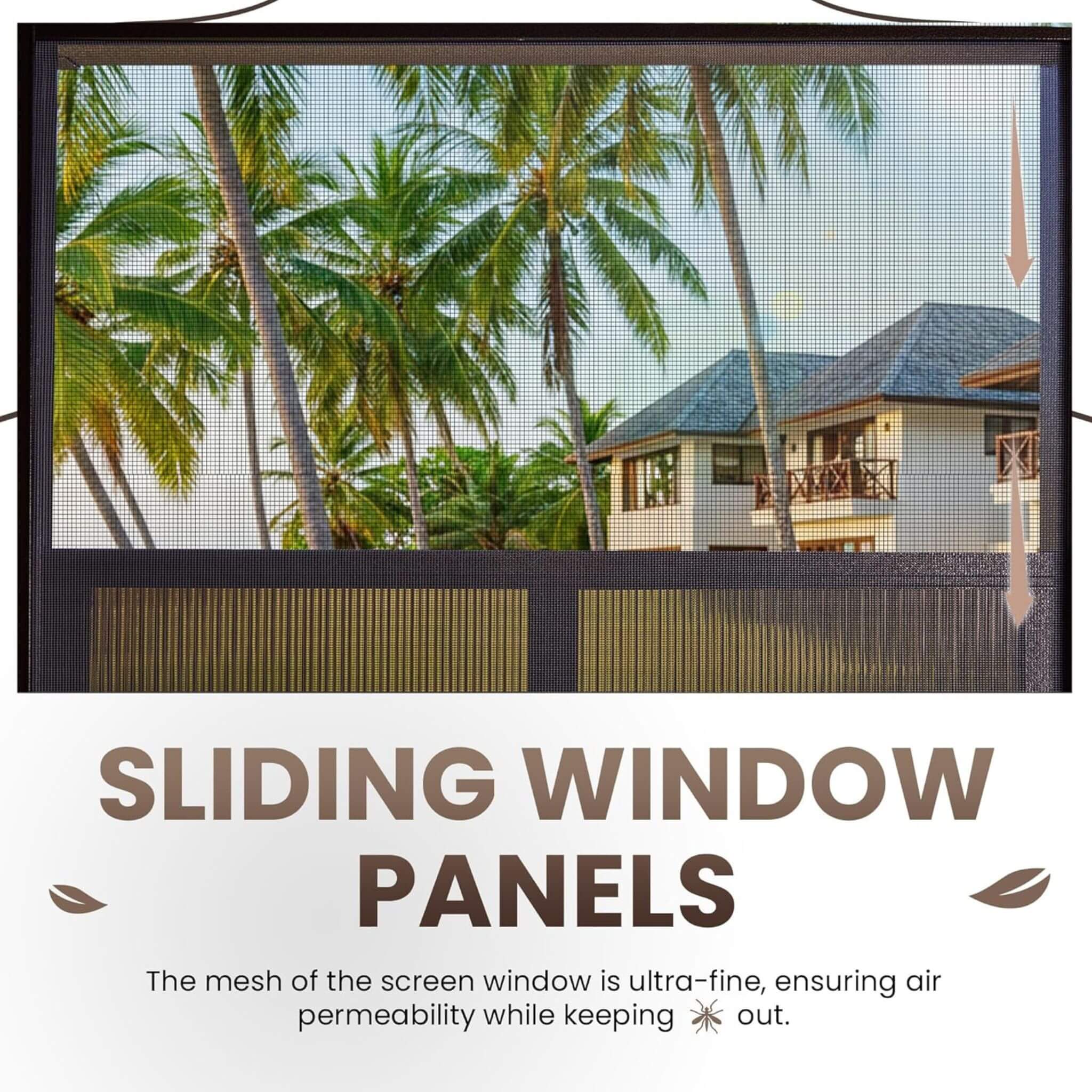Alora Terrace Fully-Enclosed Outdoor Black Sunroom With Lockable Sliding Doors And Galvanized Double Steel Roof (SAK81634) - The Vitality Estate