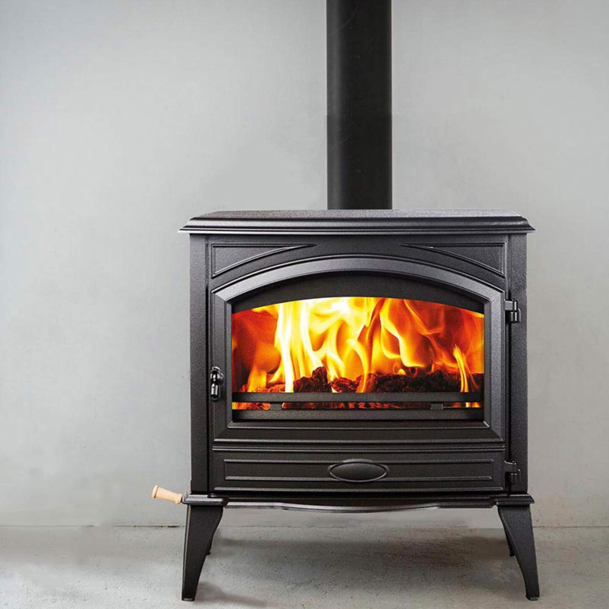 Amantii Lynwood Wood Burning Cast Iron Stove Fireplace [LYNWOOD-W76] (SAK25618) - The Vitality Estate
