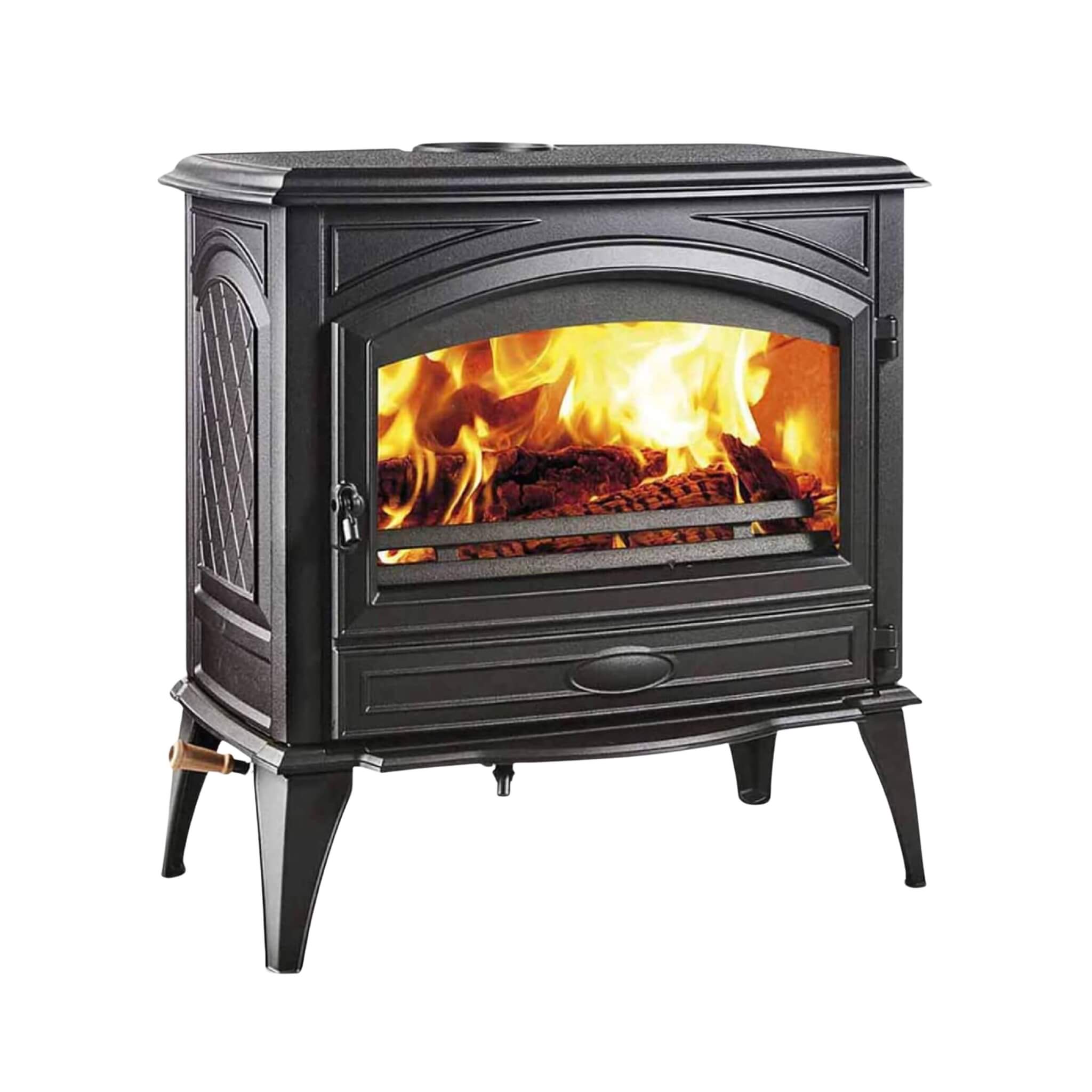 Amantii Lynwood Wood Burning Cast Iron Stove Fireplace [LYNWOOD-W76] (SAK25618) - The Vitality Estate