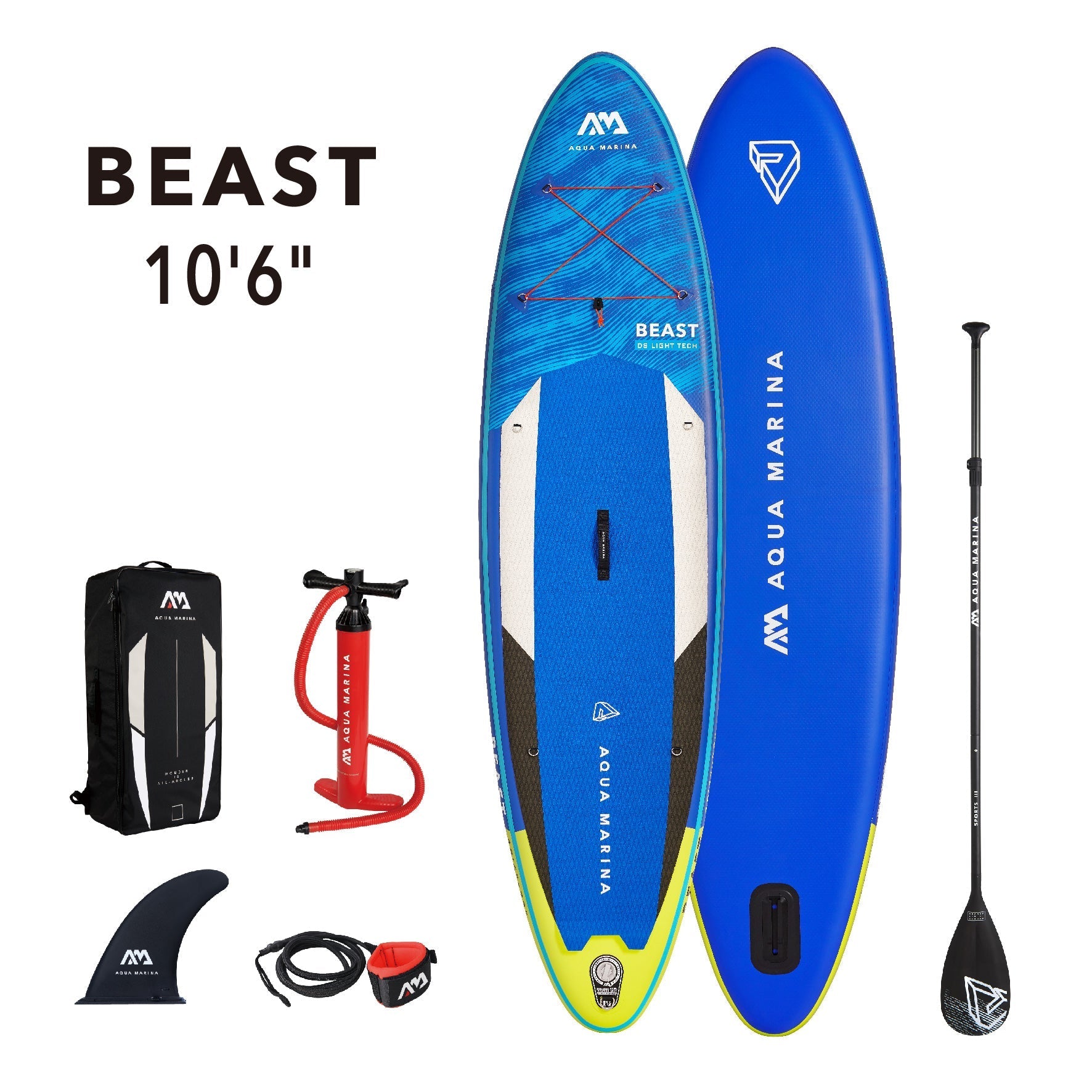 Aqua Marina BEAST 10'6" Inflatable Paddle Board All-Around Advanced SUP - The Vitality Estate