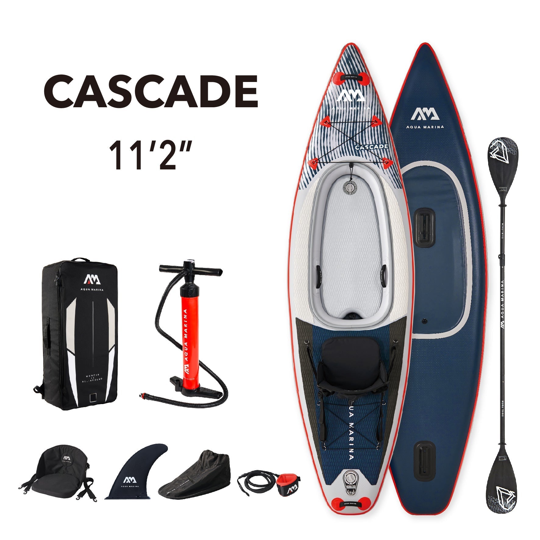 Aqua Marina CASCADE 11'2" Inflatable Hybrid Kayak - The Vitality Estate