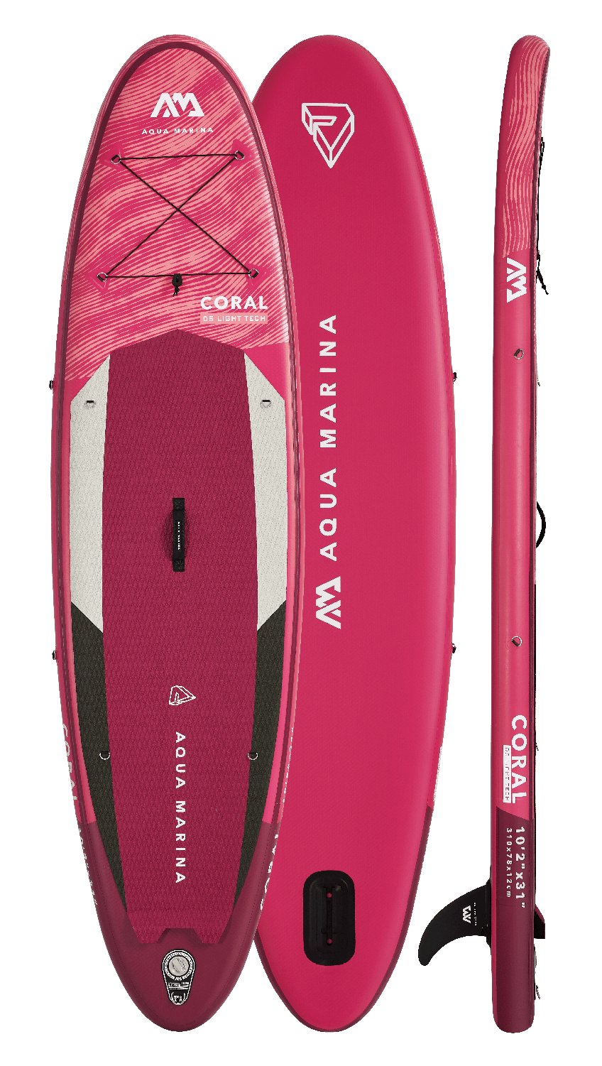 Aqua Marina CORAL 10'2" Inflatable Paddle Board All-Around Advanced SUP - The Vitality Estate