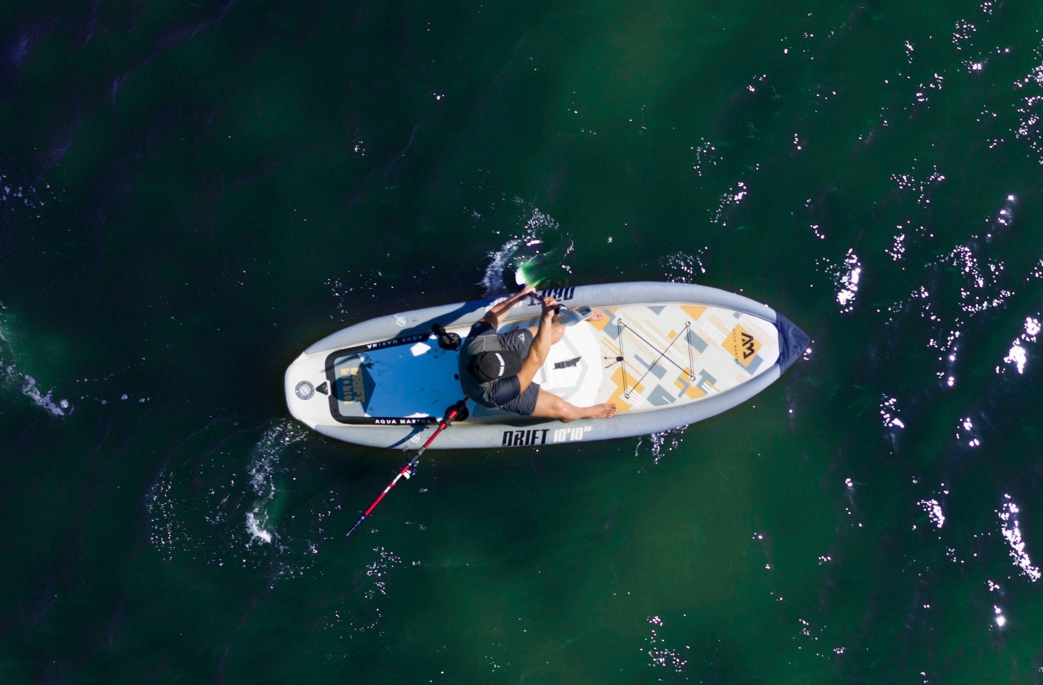 Aqua Marina DRIFT 10'10" Inflatable Paddle Board Fishing SUP - The Vitality Estate