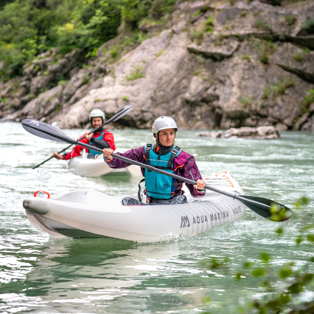 Aqua Marina Halve Ultra-Light Packayak™ 2-Person Kayak With DWF Deck [Paddle Excluded] [HA-398] (SAK41876) - The Vitality Estate