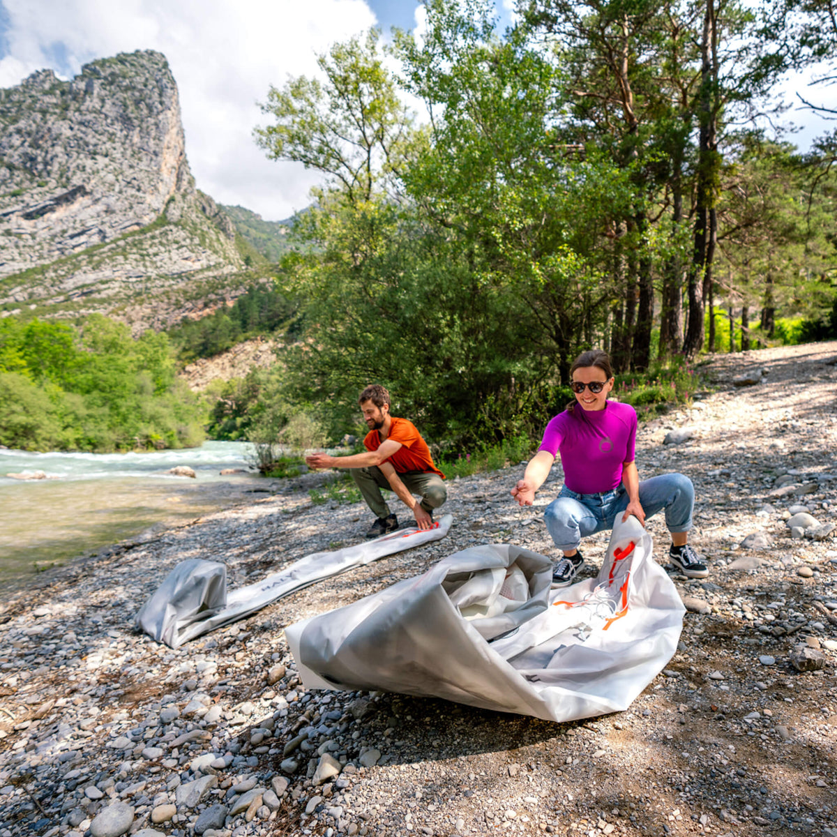 Aqua Marina Halve Ultra-Light Packayak™ 2-Person Kayak With DWF Deck [Paddle Excluded] [HA-398] (SAK41876) - The Vitality Estate