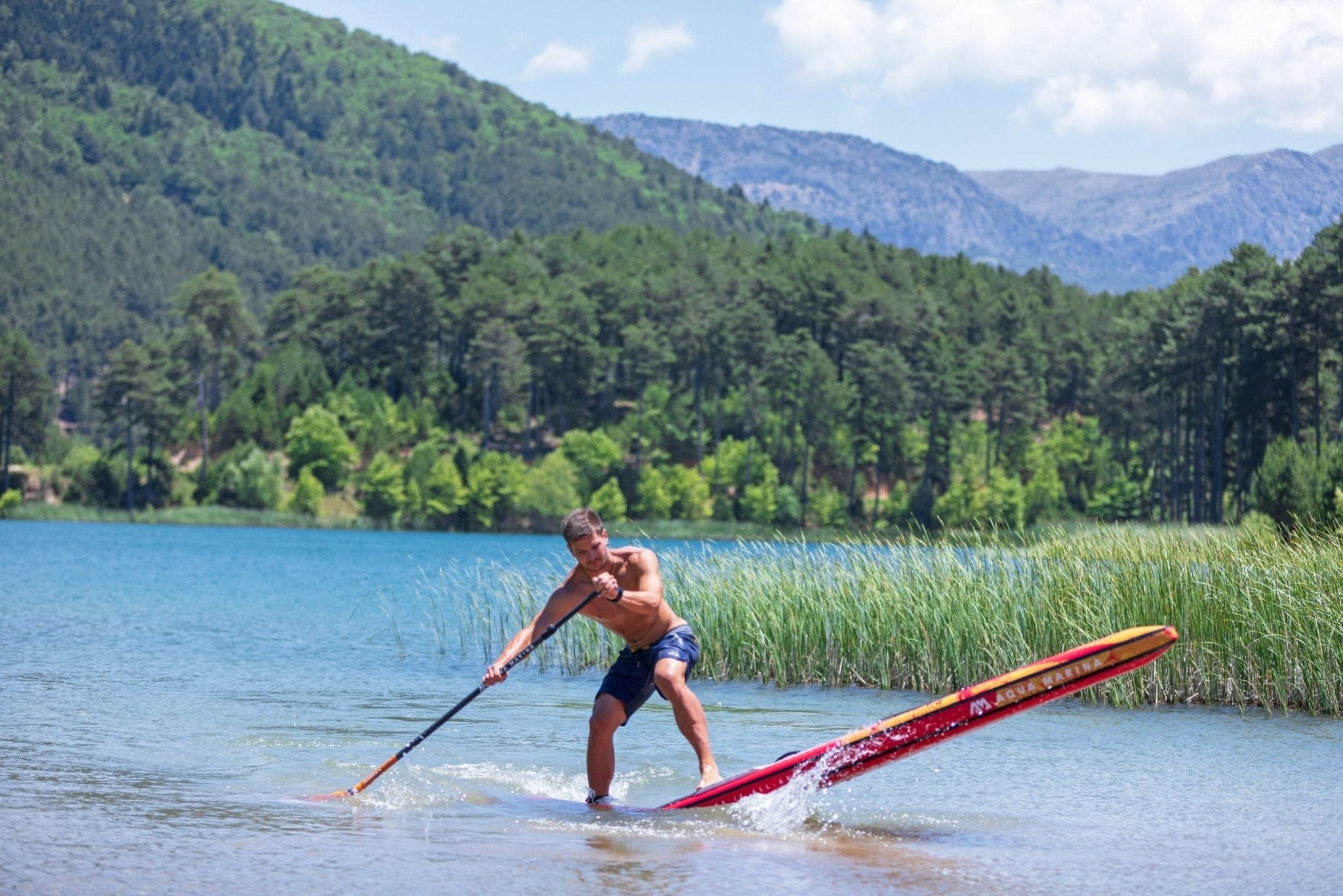 Aqua Marina RACE 12'6" Inflatable Paddle Board Racing SUP - The Vitality Estate