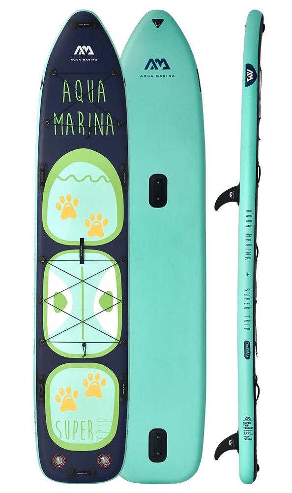 Aqua Marina SUPER TRIP TANDEM 14'0" Inflatable Paddle Board Multi-person SUP - The Vitality Estate