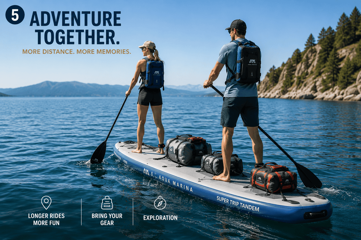 AQUA MARINA SUPER TRIP | TANDEM INFLATABLE SUP - The Vitality Estate