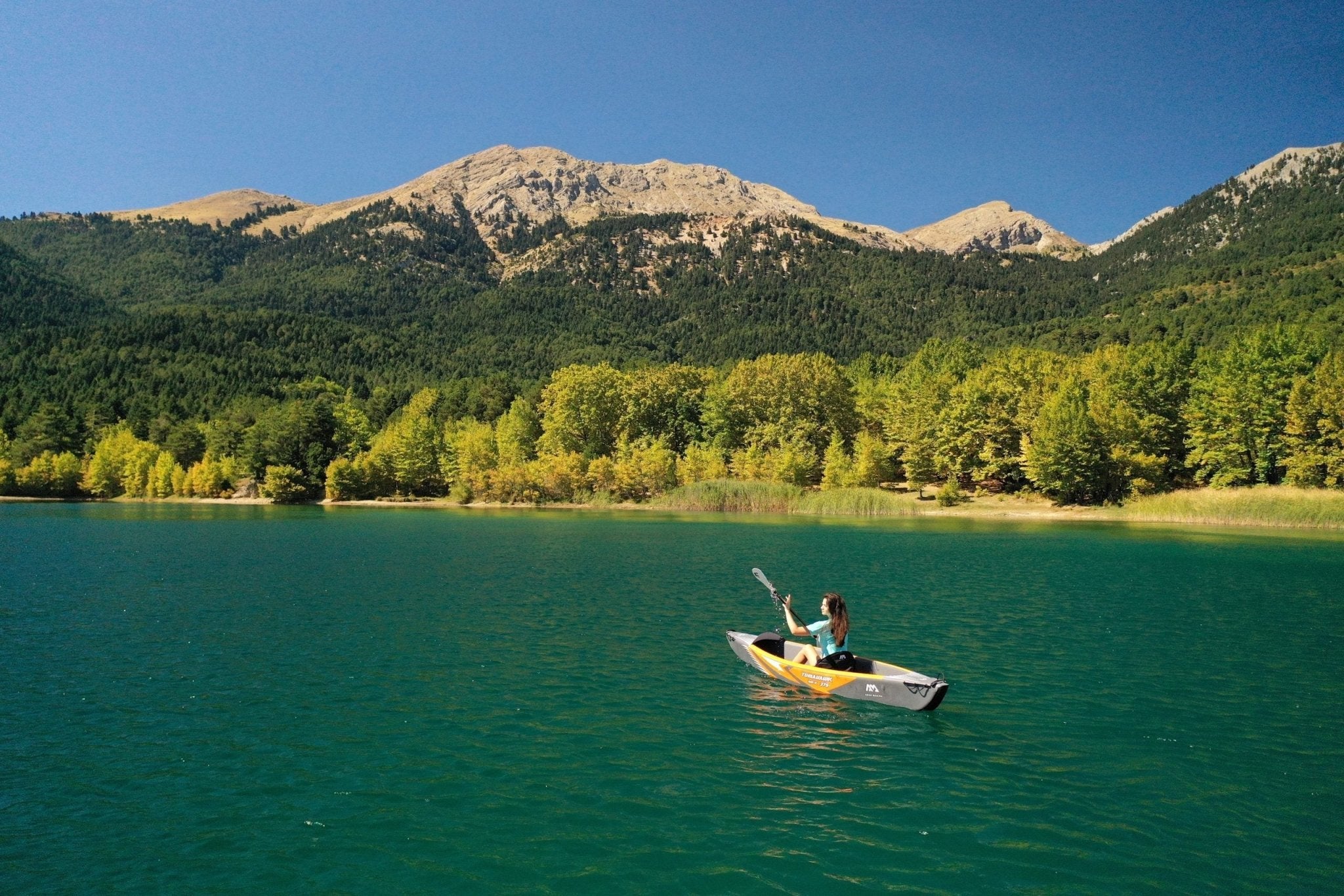 Aqua Marina TOMAHAWK AIR-K 12'4" Inflatable High Pressure Speed Kayak / Canoe - The Vitality Estate