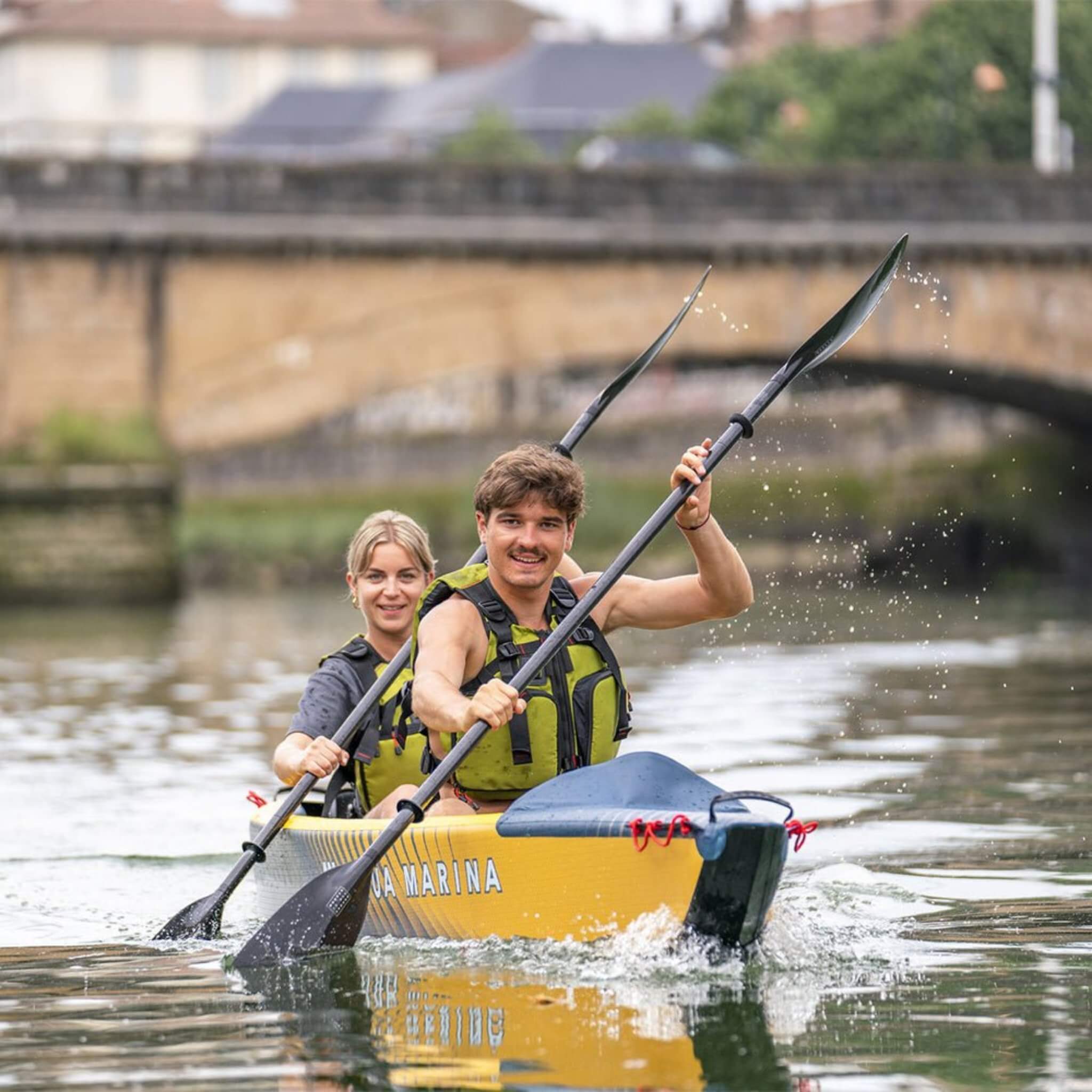 Aqua Marina Tomahawk AIR-K 440 14FT 2-Person High-Pressure Speed Inflatable Kayak [Paddle Excluded] [AIR-K440] (SAK31482) - The Vitality Estate