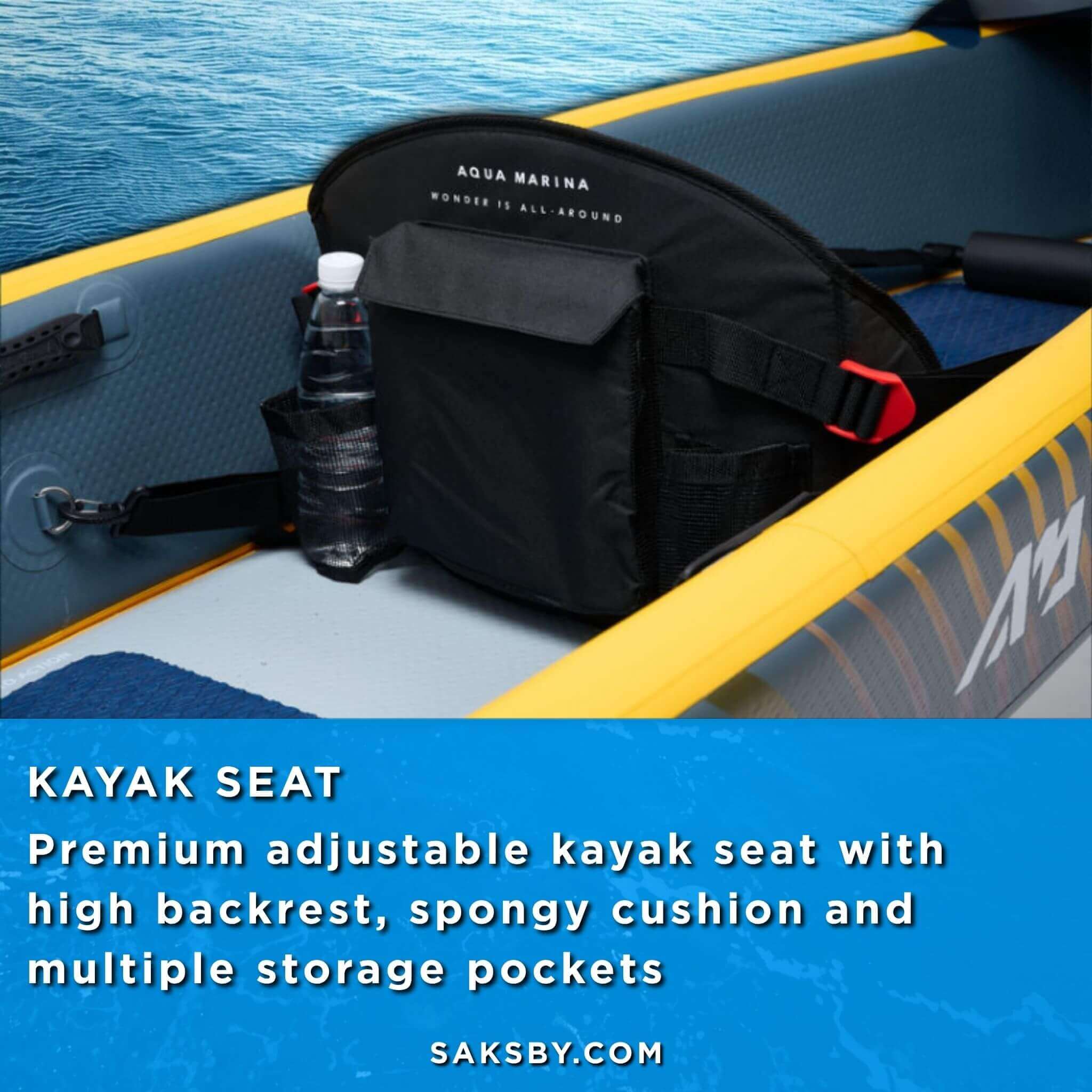 Aqua Marina Tomahawk AIR-K 440 14FT 2-Person High-Pressure Speed Inflatable Kayak [Paddle Excluded] [AIR-K440] (SAK31482) - The Vitality Estate