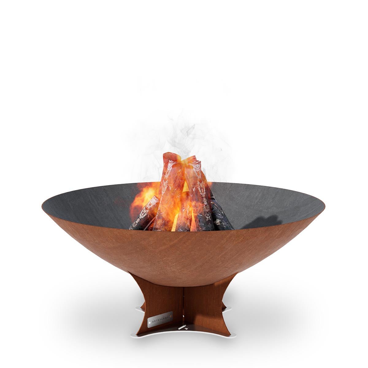 Arteflame Classic 40″ — Fire Pit (CORTEN Bowl; Short Round / Short Euro / Built-In No Base) - The Vitality Estate