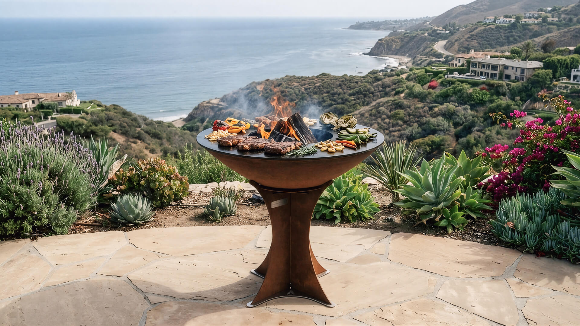 Arteflame XXL 40" Flat Top Grill - High Euro Base - The Vitality Estate