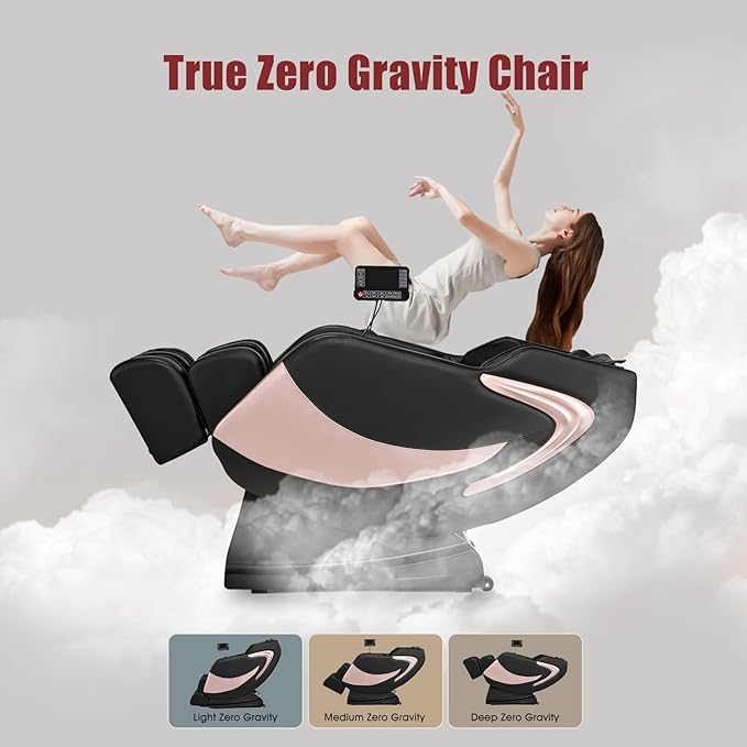 Artist hand Massage Chair Full Body, Zero Gravity Massage Chair Shiatsu Massage Recliner with 5 Auto Modes, Back & Upper Legs Heating, Bluetooth Speakers, Calfrest Extension, Airbags, Foot Rollers - The Vitality Estate