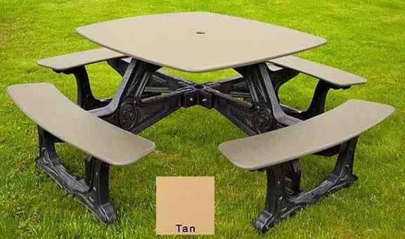 Bistro Outdoor Dining Table – 8 Seat Made from Recycled Plastic - The Vitality Estate