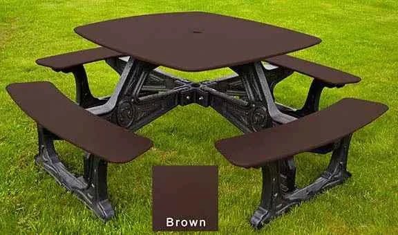 Bistro Outdoor Dining Table – 8 Seat Made from Recycled Plastic - The Vitality Estate
