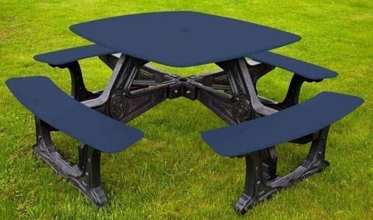 Bistro Outdoor Dining Table – 8 Seat Made from Recycled Plastic - The Vitality Estate