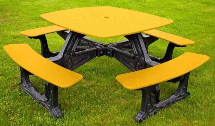 Bistro Outdoor Dining Table – 8 Seat Made from Recycled Plastic - The Vitality Estate
