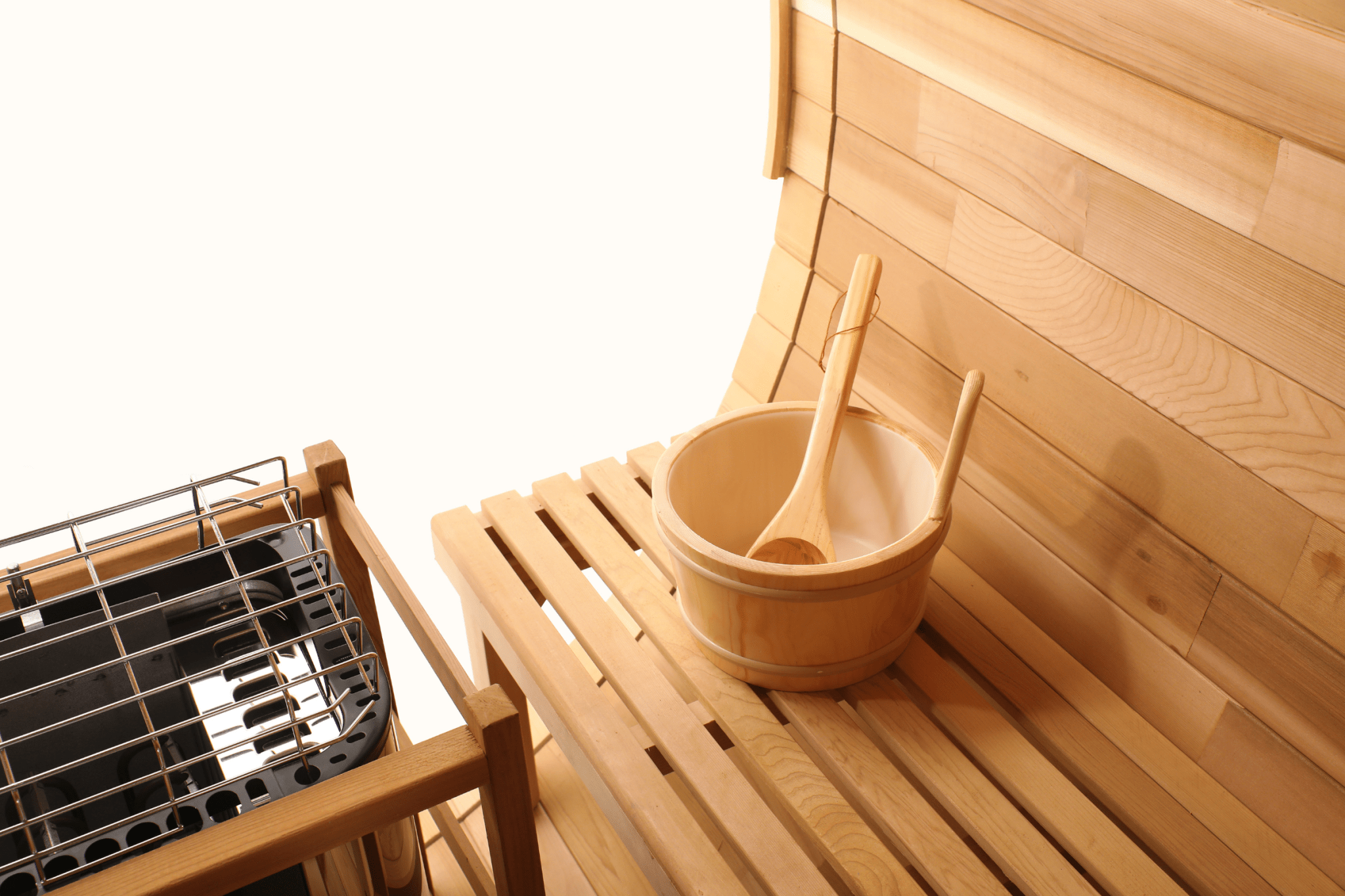 Blisspod | Prague | Canadian Red Cedar Outdoor Steam Barell Sauna | Full Glass Back - The Vitality Estate