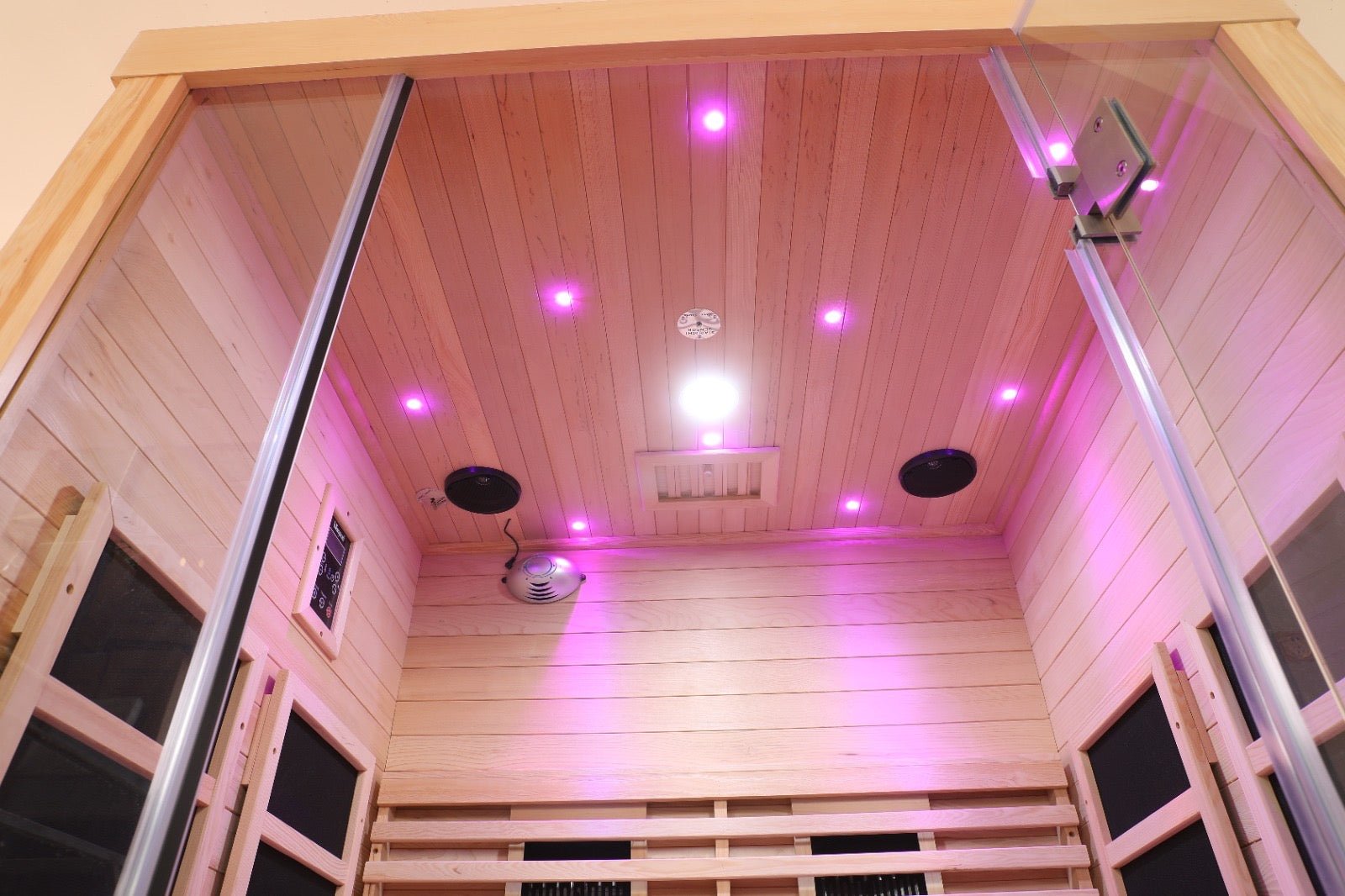 Blisspod | Venetian | Full Spectrum Indoor Premium Canadian Hemlock Low EMF Sauna | 10 Heaters | Chromotherapy & Reflexology | 2 Person - The Vitality Estate