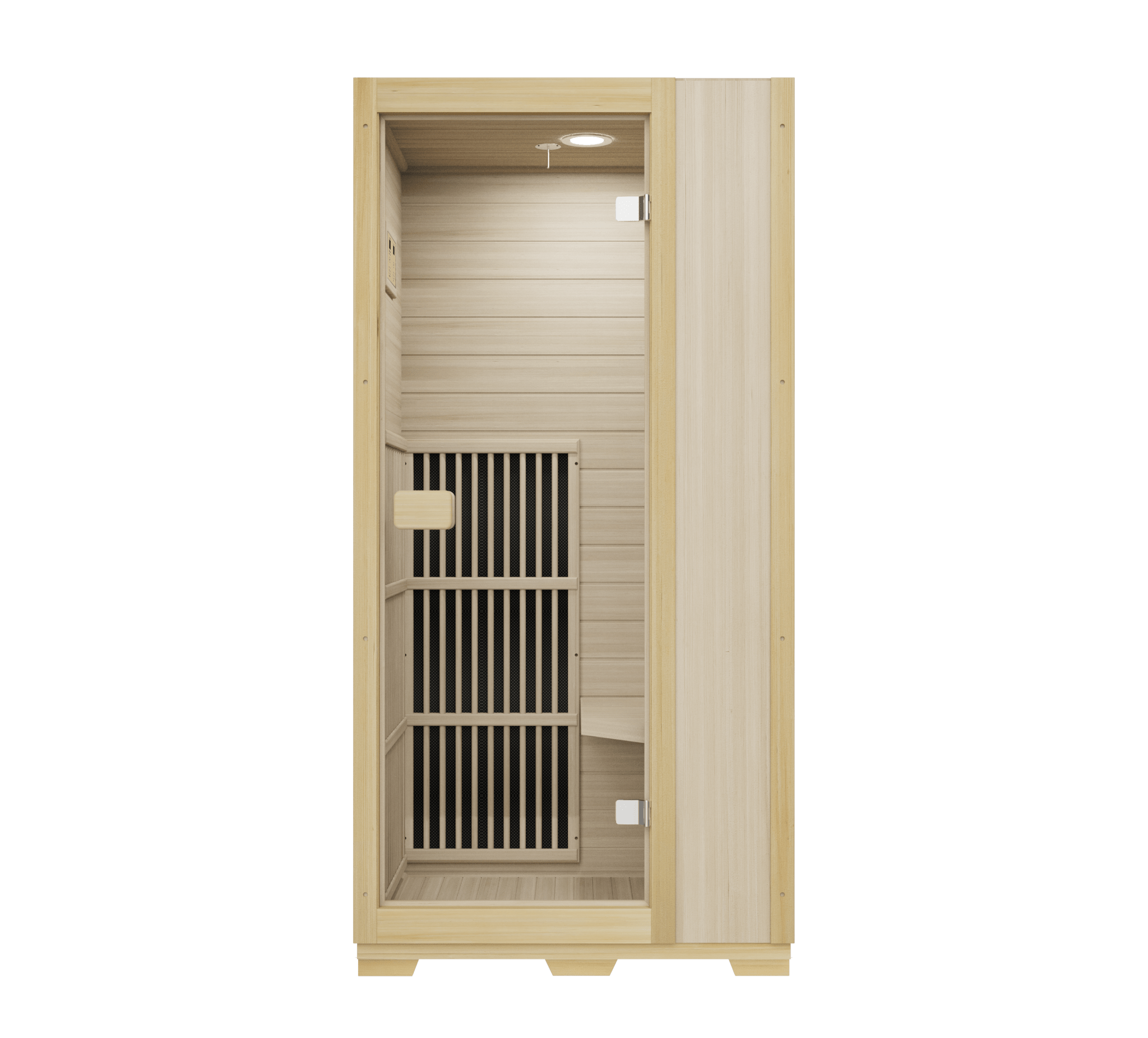 Blisspod | Vienna | Far Infrared Sauna | Canadian Hemlock Very Low EMF | 72.8"H x 35.4"W x 25.6"D | 1 Person - The Vitality Estate