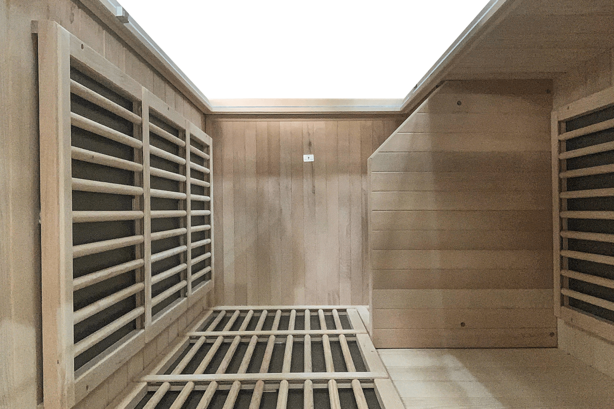 Blisspod | Vienna | Far Infrared Sauna | Canadian Hemlock Very Low EMF | 72.8"H x 35.4"W x 25.6"D | 1 Person - The Vitality Estate
