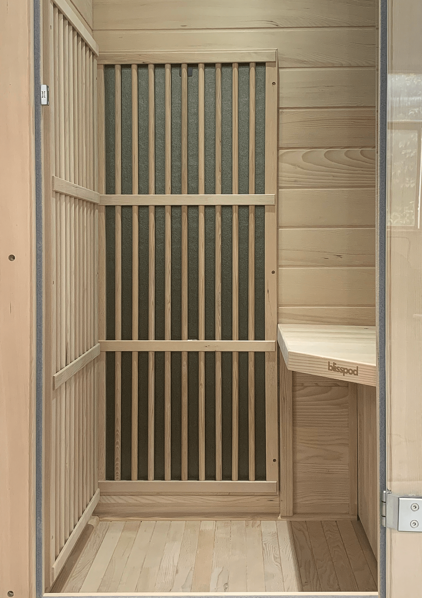 Blisspod | Vienna | Far Infrared Sauna | Canadian Hemlock Very Low EMF | 72.8"H x 35.4"W x 25.6"D | 1 Person - The Vitality Estate