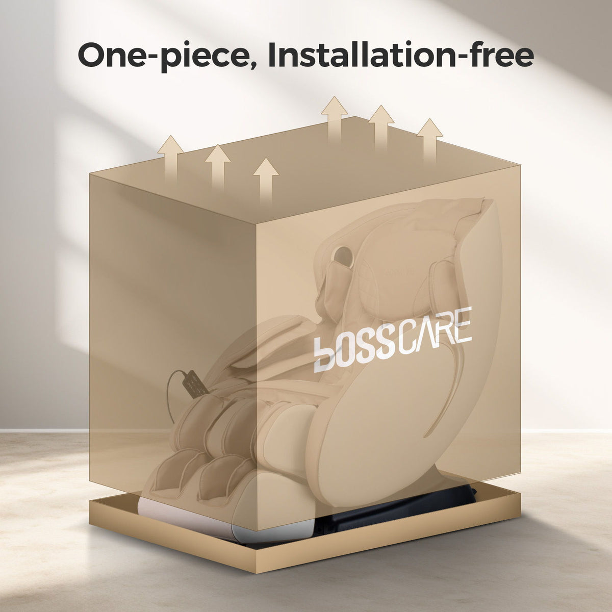 Bosscare - 3D Zero Gravity Massage Chair, Full Body Shiatsu Recliner With App - The Vitality Estate