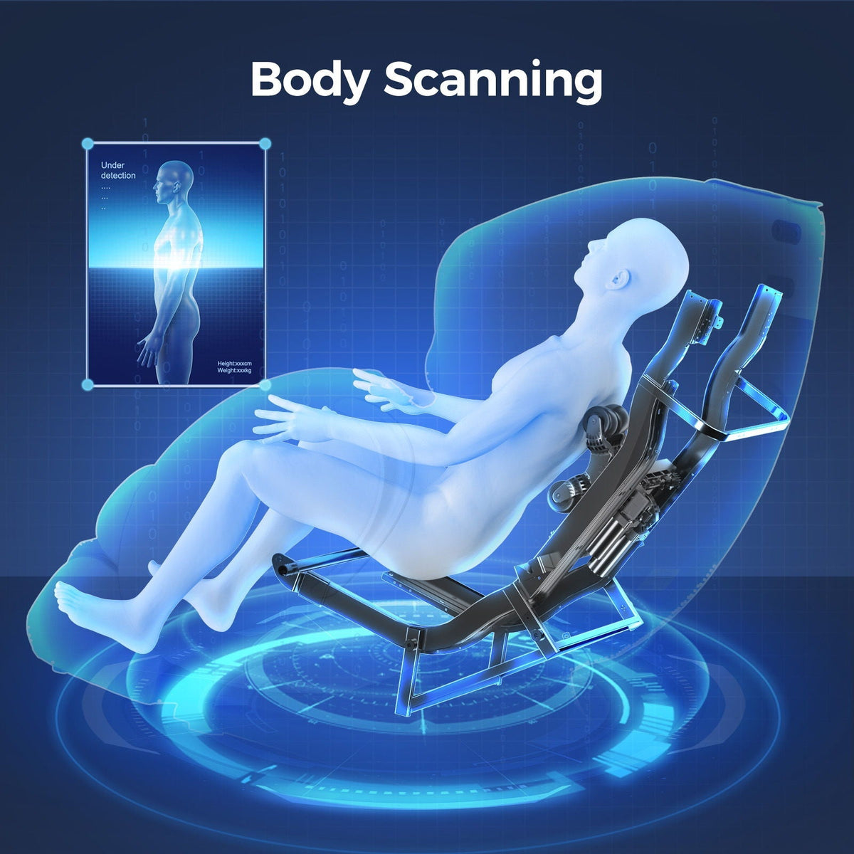 Bosscare - 3D Zero Gravity Massage Chair, Full Body Shiatsu Recliner With App - The Vitality Estate