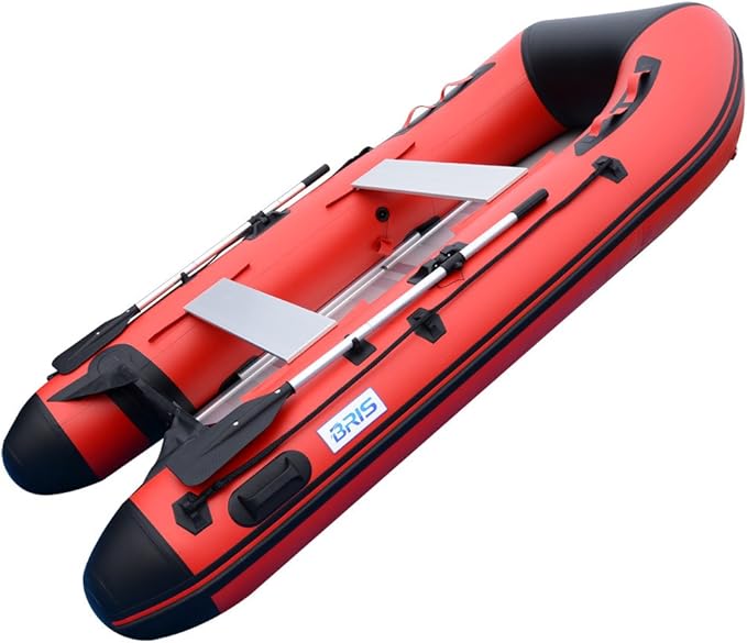 BRIS 10ft Inflatable Boat Inflatable Rafting Fishing Dinghy Tender Pontoon Boat - The Vitality Estate
