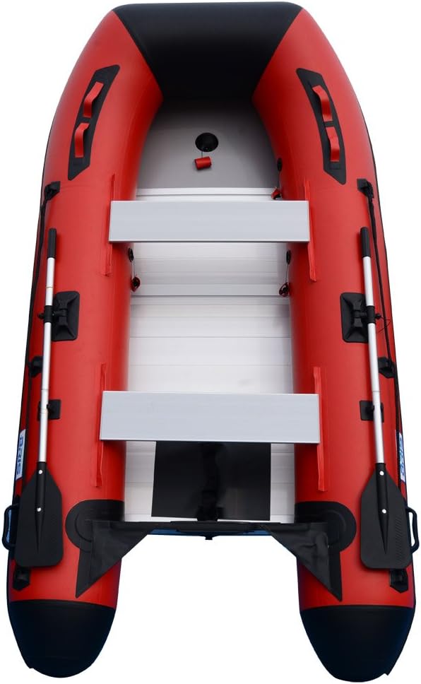 BRIS 10ft Inflatable Boat Inflatable Rafting Fishing Dinghy Tender Pontoon Boat - The Vitality Estate