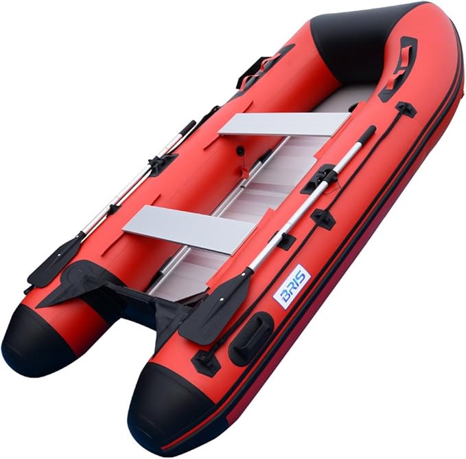 BRIS 10ft Inflatable Boat Inflatable Rafting Fishing Dinghy Tender Pontoon Boat - The Vitality Estate