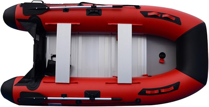 BRIS 10ft Inflatable Boat Inflatable Rafting Fishing Dinghy Tender Pontoon Boat - The Vitality Estate