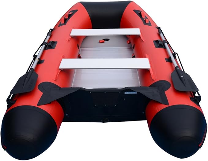 BRIS 10ft Inflatable Boat Inflatable Rafting Fishing Dinghy Tender Pontoon Boat - The Vitality Estate