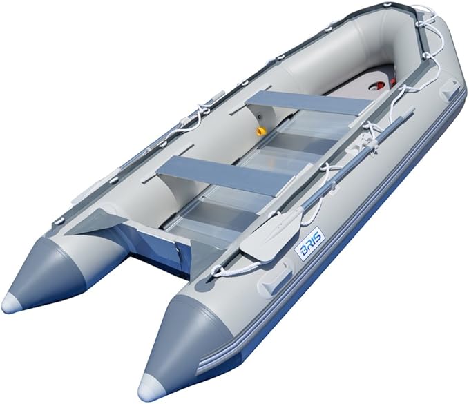 BRIS 14.1 ft Inflatable Boat Inflatable Rescue & Dive Inflatable Raft Power Boat - The Vitality Estate