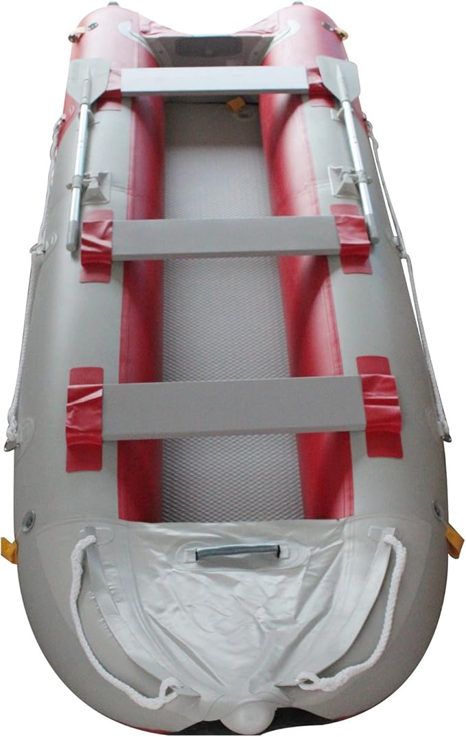 BRIS 14.1 FT Inflatable Kayak Fishing Tender Inflatable Poonton Boat with Air Floor - The Vitality Estate