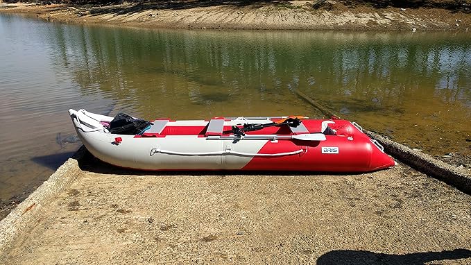 BRIS 14.1 FT Inflatable Kayak Fishing Tender Inflatable Poonton Boat with Air Floor - The Vitality Estate