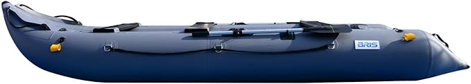 BRIS 14.1ft Inflatable Boat Inflatable Kayak 3 Person Kayak Canoe Fishing poonton Boat - The Vitality Estate