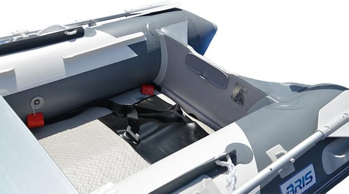 BRIS 8.2 Ft Inflatable Boat Inflatable Pontoon Dinghy Raft Tender Boat with Air-Deck Floor - The Vitality Estate