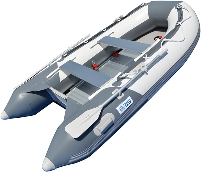 BRIS 9.8 ft Inflatable Boat Inflatable Dinghy Boat Yacht Tender Fishing Raft - The Vitality Estate