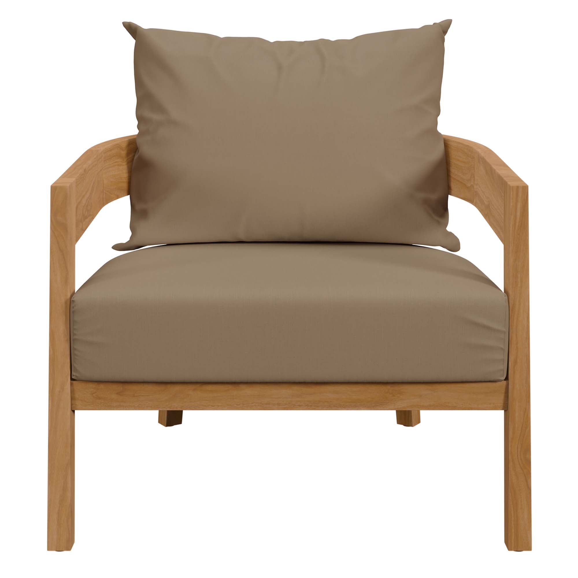 Brisbane Teak Outdoor Patio Set - Stylish 3-Piece Design by Modway - The Vitality Estate