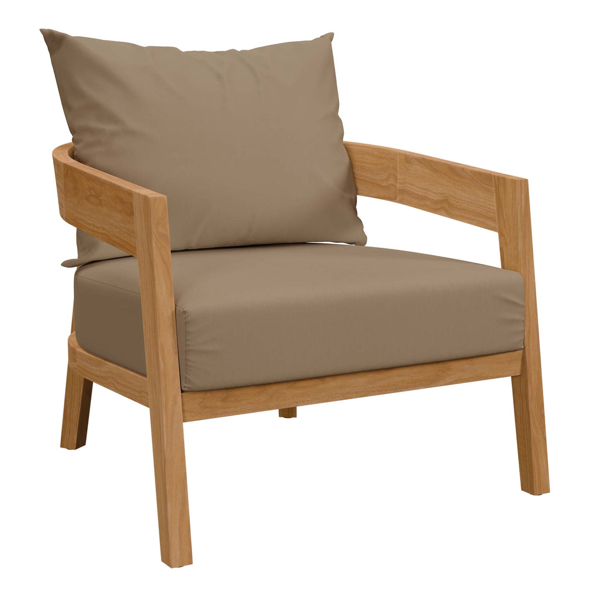 Brisbane Teak Outdoor Patio Set - Stylish 3-Piece Design by Modway - The Vitality Estate