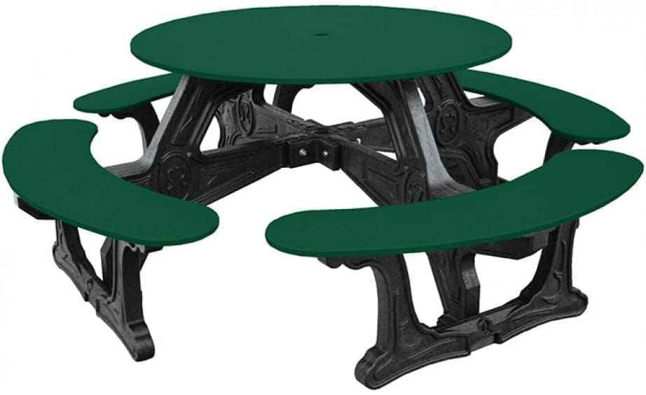 Cantina Round Table Outdoor Seating - Durable Outdoor Seating for 8 - The Vitality Estate