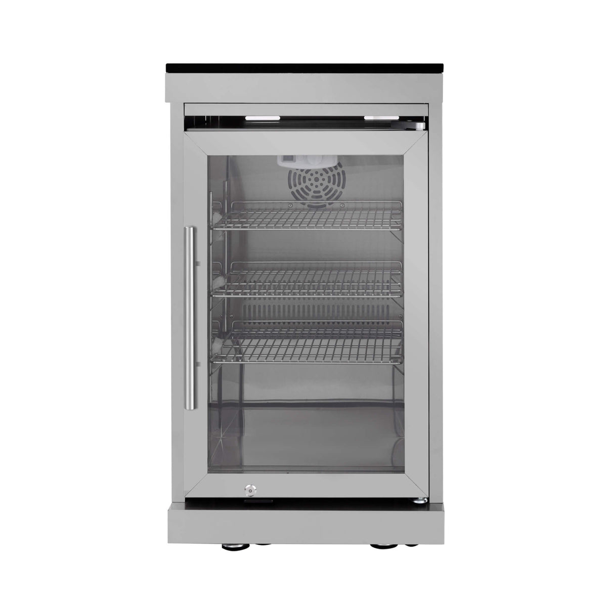 Castelle Flame Astoria 94-Inch 6-Burner 85K BTU Outdoor Kitchen Grill Island With Wine Cooler, Rotisserie, Cabinets, And Granite Countertops (SAK68014) - The Vitality Estate