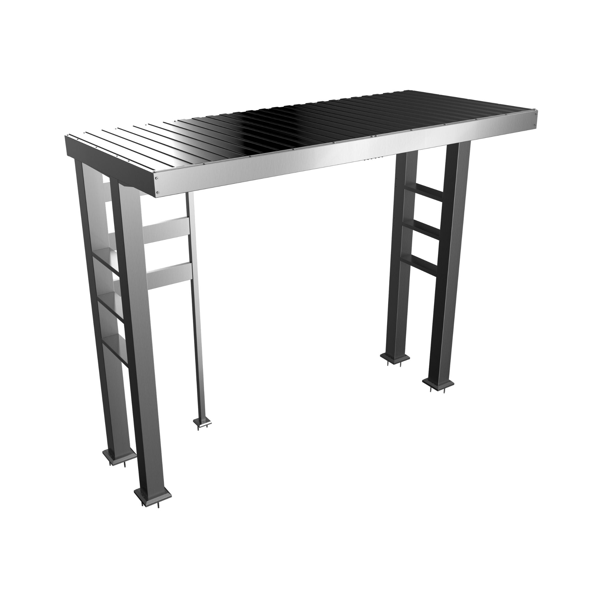 Castelle Flame Imperial 110-Inch 4-Burner 72K BTU Deluxe Stainless Steel Outdoor Kitchen Grill Island With Wine Cooler, Rotisserie, Cabinets, And Granite Countertops (SAK94721) - The Vitality Estate