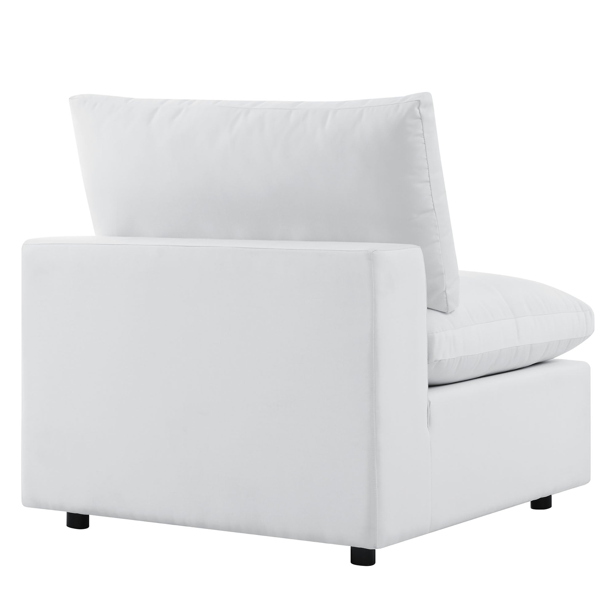 Commix Outdoor Sectional Sofa 5 Piece Sunbrella® White Collection at Patio Elegance - The Vitality Estate