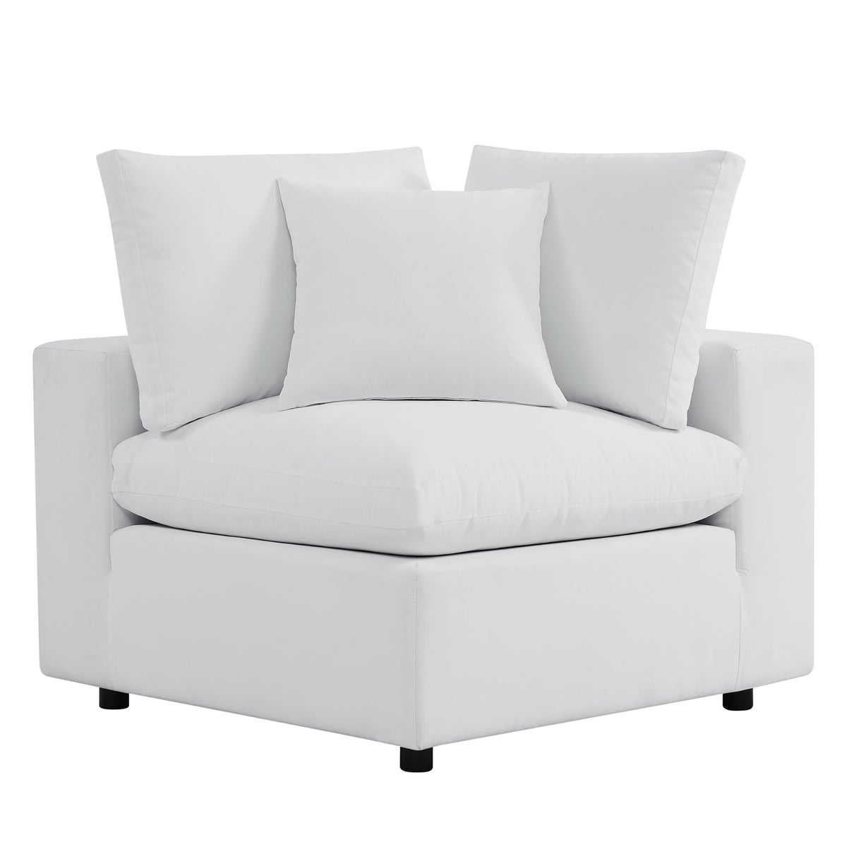 Commix Outdoor Sectional Sofa 5 Piece Sunbrella® White Collection at Patio Elegance - The Vitality Estate