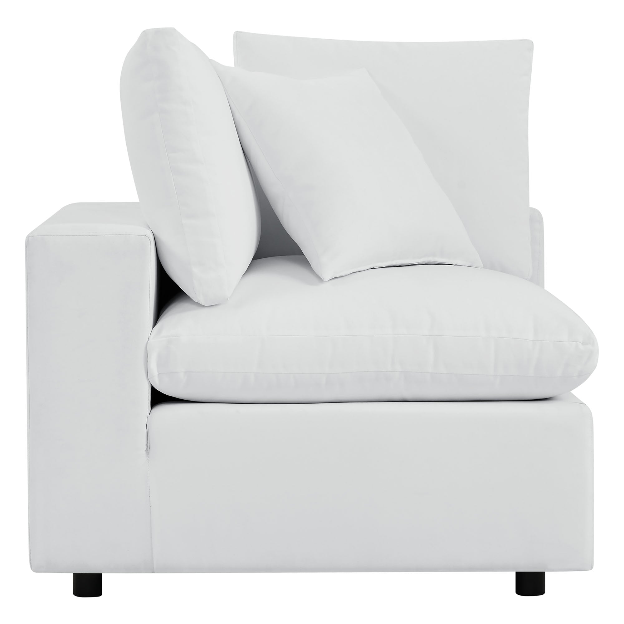Commix Outdoor Sectional Sofa 5 Piece Sunbrella® White Collection at Patio Elegance - The Vitality Estate