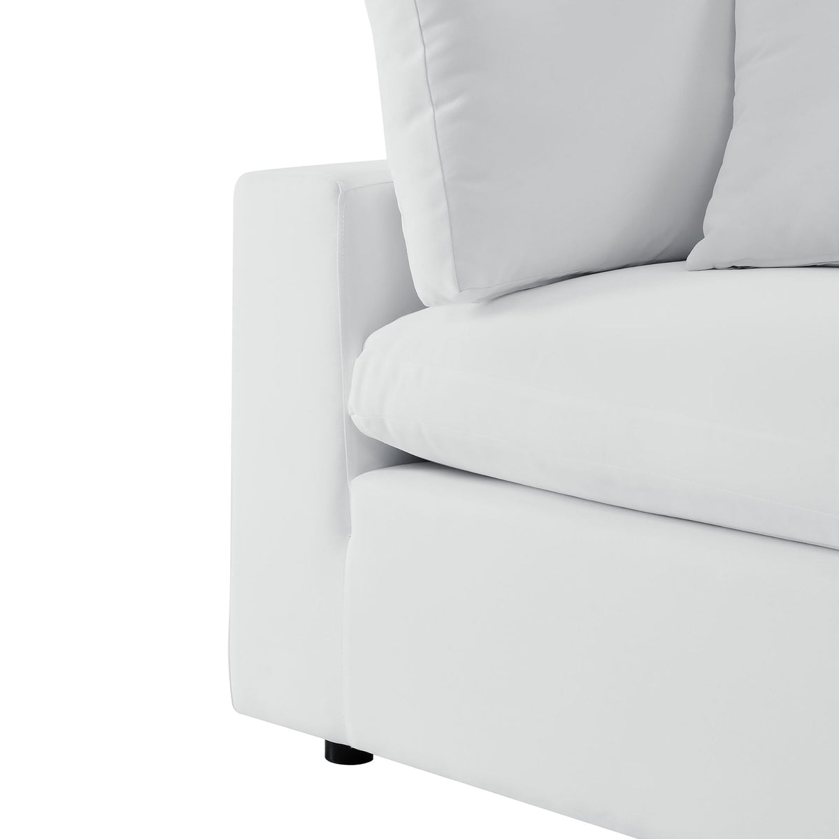 Commix Outdoor Sectional Sofa 5 Piece Sunbrella® White Collection at Patio Elegance - The Vitality Estate