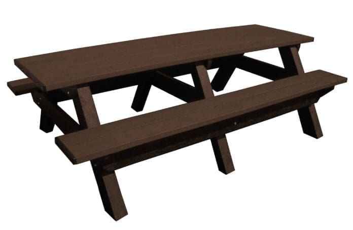 Deluxe 8′ Recycled Plastic Picnic Table for Eco-Friendly Outdoor Seating - The Vitality Estate